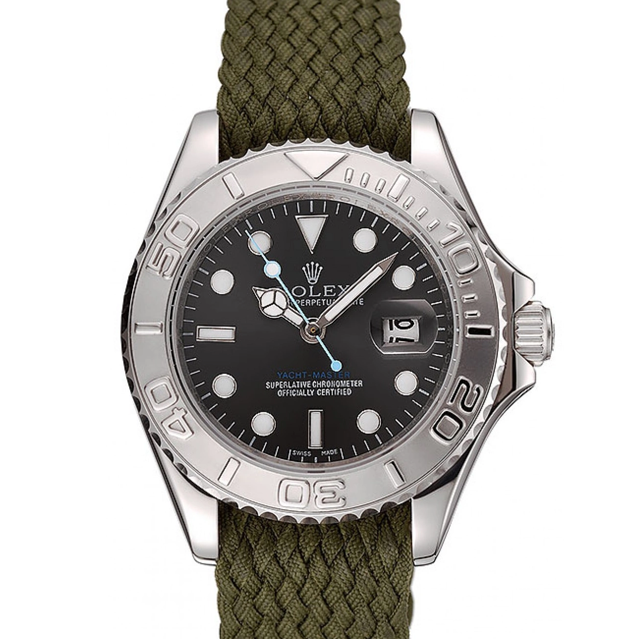 Green Green Bracelet Dial Yacht Fabric Rolex Master 1453869 0611